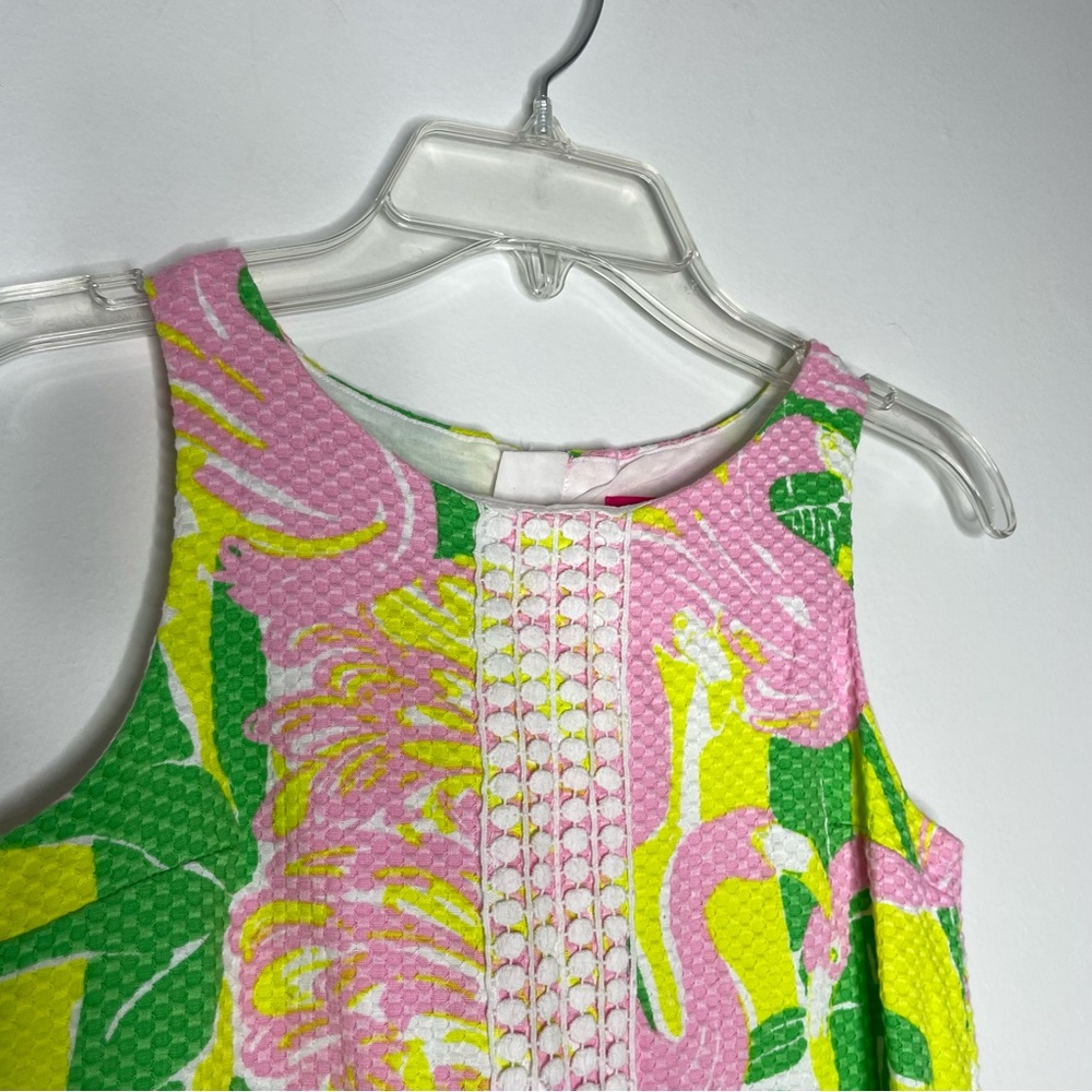 Lilly Pulitzer For Target flamingo print lace shift sleeveless dress Medium - Picture 12 of 15